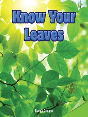 cover image of Know Your Leaves
